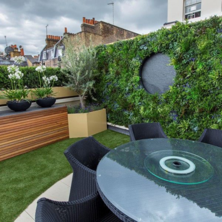 Roof Garden and Artificial Plants